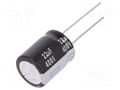 Capacitor: electrolytic; THT; 22uF; 400VDC; Ø16x20mm; Pitch: 7.5mm PANASONIC EEUEB2G220S