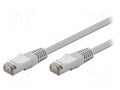 Patch cord; RJ45 plug,both sides; F/UTP; 5e; stranded; CCA; PVC Goobay F/UTP5E-CCA-050GY
