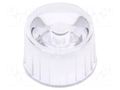 LED lens; round; colourless; 90°; with holder OPTOSUPPLY OEHW2090GF