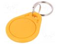 RFID pendant; plastic; yellow; 125kHz; 8BROM SYSTEM 7 SECURITY S103-YW