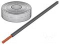 Wire; LifY; 1x0.1mm2; stranded; Cu; PVC; grey; 300V; -15÷80°C HELUKABEL LIFY-0.10MM2-GY