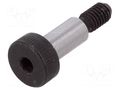 Shoulder screw; steel; M4; 0.7; Thread len: 8mm; hex key; HEX 2.5mm ELESA+GANTER ISO7379-5-M4-10