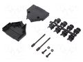 Enclosure for connectors: D-Sub; straight; unshielded; UNC 4-40 MH CONNECTORS MHDTPPK25-K