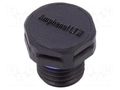 Pressure compensation device; IP68; -40÷125°C; Thread: M12 AMPHENOL VENT-PS1NBK-N8001