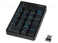 Keyboard; black; USB; wireless; 6÷10m LOGILINK ID0120