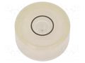 Spirit level; H: 9mm; Ømount.hole: 18mm; plastic; Body: white ELESA+GANTER GN2281-KT-18K40-1