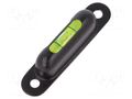 Spirit level; viewing window top-front; H: 13mm; brass; screw ELESA+GANTER GN2282-MSW-57G50-2