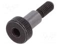 Shoulder screw; steel; M3; 0.5; Thread len: 7mm; hex key; HEX 2mm ELESA+GANTER ISO7379-4-M3-6