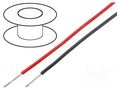 Wire; TLYc; stranded; Cu; 0.124mm2; PVC; brown; 150V; 500m; Class: 5 TECHNOKABEL TLY-0.124C-BR