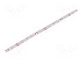 LED tape; RGB; 5050; LED/m: 30; 10mm; white PCB; IP20; 7.2W/m; 12VDC WISVA OPTOELECTRONICS HH-RGBAI-5050FWNA