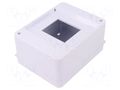 Enclosure: for modular components; IP30; white; No.of mod: 5; ABS PAWBOL PW-C.2065
