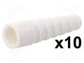 Strain relief; RG58; white; Application: BNC plug; 10pcs. MH CONNECTORS RG58SRB-W