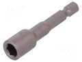 Screwdriver bit; 6-angles socket; HEX 10mm; Overall len: 55mm WIHA WIHA.04632
