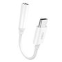 Dudao audio adapter headphone adapter from USB Type C to mini jack 3.5 mm white (L16CPro white), Dudao 6970379617335 6970379617335