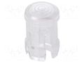 LED lens; round; polycarbonate; transparent; 3mm; Front: convex FIX&FASTEN FIX-LC3-1