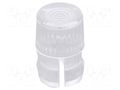 LED lens; round; polycarbonate; transparent; 3mm; Front: flat FIX&FASTEN FIX-LC3-6