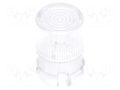 LED lens; round; polycarbonate; transparent; 5mm; Front: flat FIX&FASTEN FIX-LC5-2