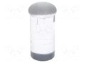 Fiber for LED; Ø3.3mm; L: 6mm; round; Front: convex; straight FIX&FASTEN FIX-EMP2-6V0