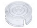 LED lens; round; polycarbonate; transparent; 5mm; Front: flat FIX&FASTEN FIX-LC5-3