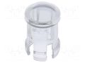 LED lens; round; polycarbonate; transparent; 5mm; Front: convex FIX&FASTEN FIX-LC5-4