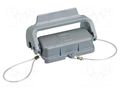 Protection cover; size 10A; Han; with latch; metal; 49.5x16mm HARTING 09200105423