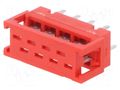 Connector: Micro-MaTch; adapter; PIN: 8; IDC,THT; 2x4; 1.27mm TE Connectivity AMP-7-215570-8