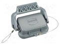 Protection cover; size 6B; Han; with latch; metal; 44x27mm HARTING 09300065423