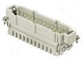 Connector: HDC; contact insert; male; 16A; 500V; Han® ES; PIN: 24 HARTING 09330242616