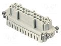 Connector: HDC; contact insert; female; 16A; 500V; Han® ES; PIN: 24 HARTING 09330242716