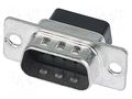 Connector: D-Sub; PIN: 9; plug; female; for cable; straight; crimped HARTING 09670094701