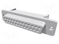 Connector: D-Sub; PIN: 25; plug; female; for ribbon cable; straight HARTING 09663186502
