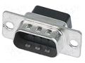 Connector: D-Sub; PIN: 9; plug; male; for cable; straight; crimped HARTING 09670095601
