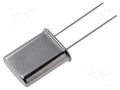 Resonator: quartz; 3.2768MHz; ±20ppm; 12pF; THT; HC49 IQD FREQUENCY PRODUCTS 3.276M-HC49R