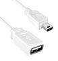 USB CORD, 2.0 A RCPT-MINI B PLUG, 19.7" 3021066-005M