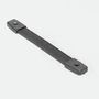 Rubber Strap Handle - 10 1/4" Length Including End Caps - Nickel H1014N