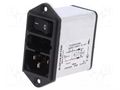 Connector: AC supply; socket; male; 2A; 250VAC; C14 (E),shielded SCHURTER DD12.2111.111