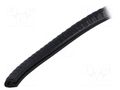 Hole and edge shield; PVC; L: 5m; black; H: 9.5mm; W: 6.5mm; -40÷90°C ELESA+GANTER GN2184-9.5-SW-05