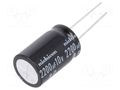 Capacitor: electrolytic; bipolar; THT; 2200uF; 10VDC; Ø10x20mm NICHICON UEP1A222MHD