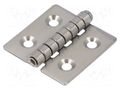 Hinge; Width: 40mm; A2 stainless steel; H: 40mm KRAFTBERG ZAW-B-40X40X1.5-A2