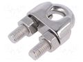Rope clamp wire; acid resistant steel A4; for rope; Ørope: 10mm KRAFTBERG ZLK-10-A4