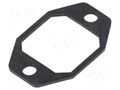 Socket gasket; IP65; flange (2 holes); G HIRSCHMANN G30E-2SW