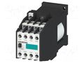 Contactor: 8-pole; NC x2 + NO x6; 24VDC; 10A; screw terminals SIEMENS 3TH4262-0BB4