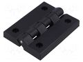 Hinge; Width: 80mm; technopolymer PA; black; H: 102mm ELESA+GANTER CFL102CH-6