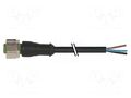 Cable: for sensors/automation; M12; PIN: 5; straight; 3m; plug; 4A MURR ELEKTRONIK 7000-12241-6350300