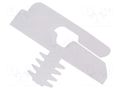 Cable holder with finned arbor; polyamide; natural; UL94V-2 ESSENTRA RI-MBHWSSE-1-01