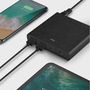 HUB Uniq Surge LITHOS Collective 90W 2xUSB-A QC 3.0 / 2xUSB-C PD 3.0 - black, UNIQ 8886463668108 8886463668108