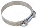 T-bolt clamp; W: 24mm; Clamping: 113÷121mm; chrome steel AISI 430 MPC INDUSTRIES MPC-S4113