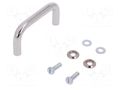 Holder; chromium plated steel; chromium plated; H: 30mm; W: 11mm MENTOR MR-270.1