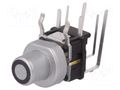 Switch: keypad; Pos: 2; SPST-NO; 0.05A/12VDC; silver; LED; yellow HIGHLY ELECTRIC PB6156RSL-2C-102