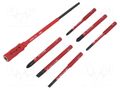 Kit: screwdriver bits; insulated; 1kVAC; Phillips,Pozidriv®,slot WIHA WIHA.2879B7